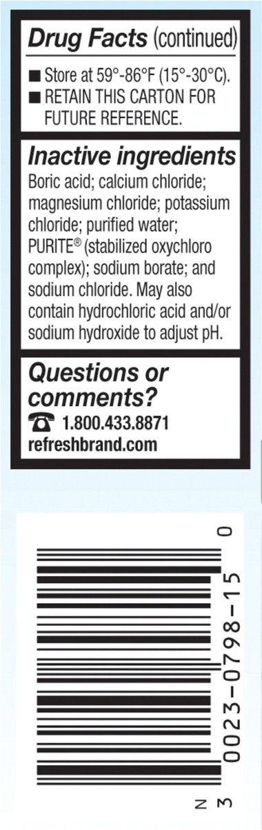 slide 4 of 5, Refresh Tears Lubricant Eye Drops, 0.5 oz