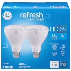 GE 8 Watts Daylight LED Light Bulbs 2 ea