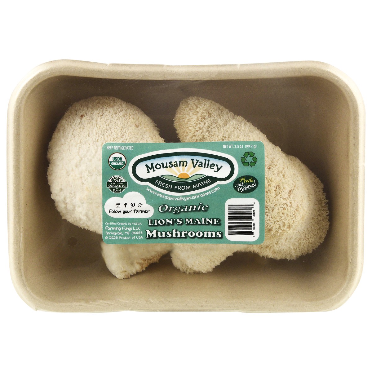 slide 11 of 12, Mousam Valley Organic Lion's Maine Mushrooms 3.5 oz, 3.5 oz