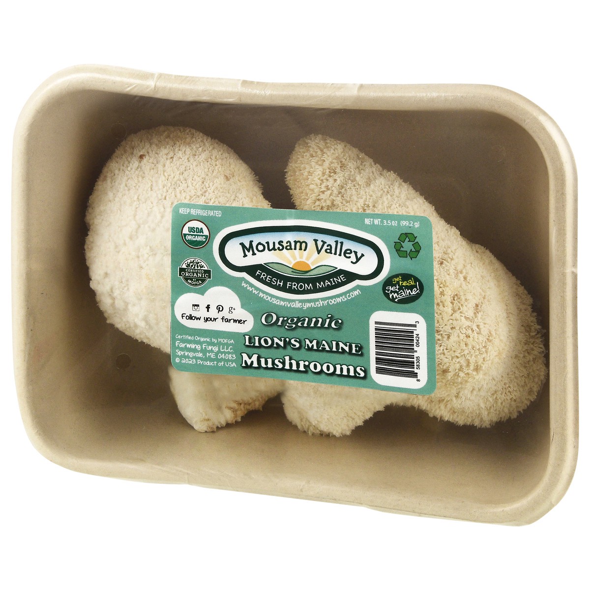 slide 5 of 12, Mousam Valley Organic Lion's Maine Mushrooms 3.5 oz, 3.5 oz