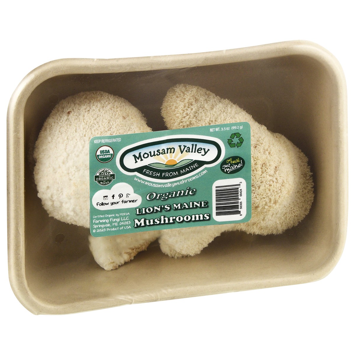 slide 8 of 12, Mousam Valley Organic Lion's Maine Mushrooms 3.5 oz, 3.5 oz