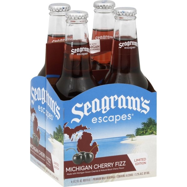 Seagram's Escapes Black Cherry Fizz 4 ct; 11.2 oz Shipt