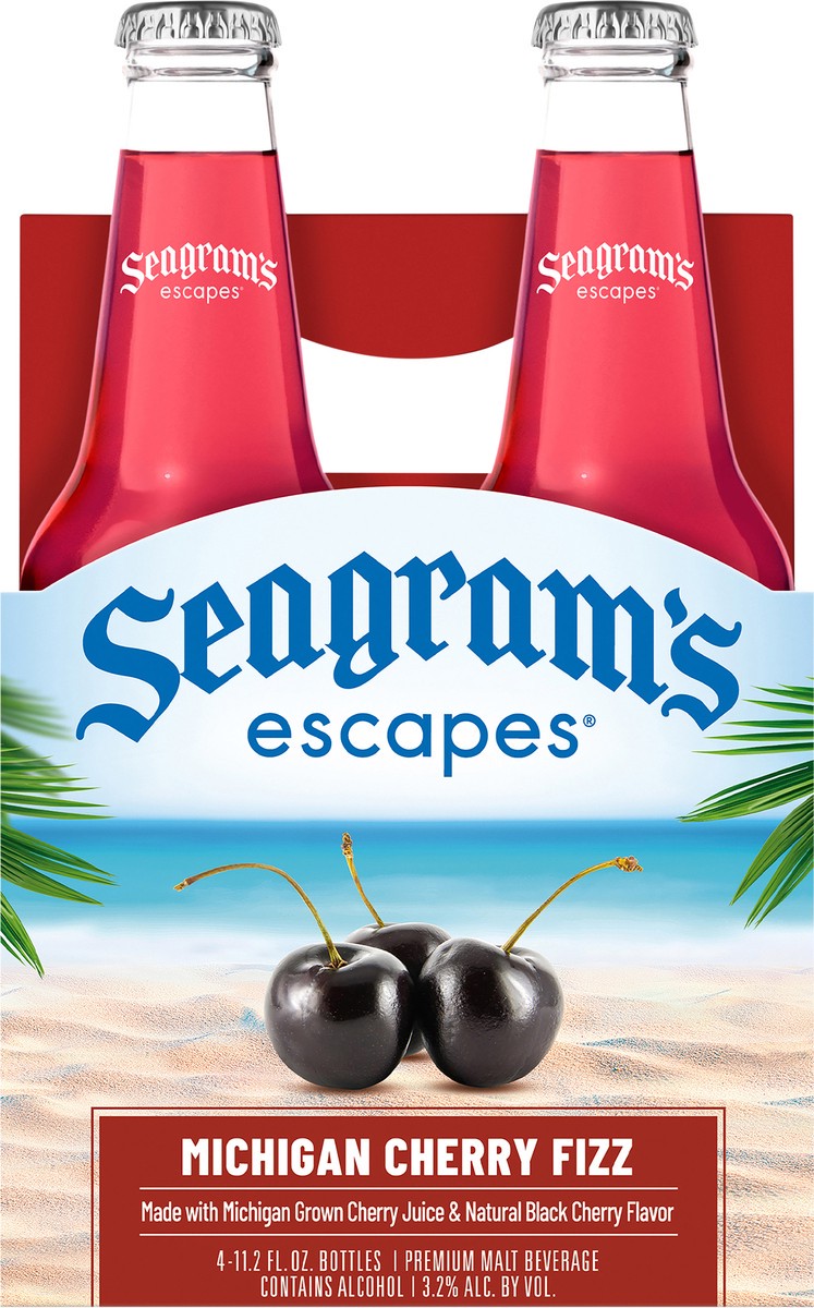 slide 4 of 9, Seagram's Black Cherry Fizz - 4pk/11.2oz, 4 ct; 11.2 oz