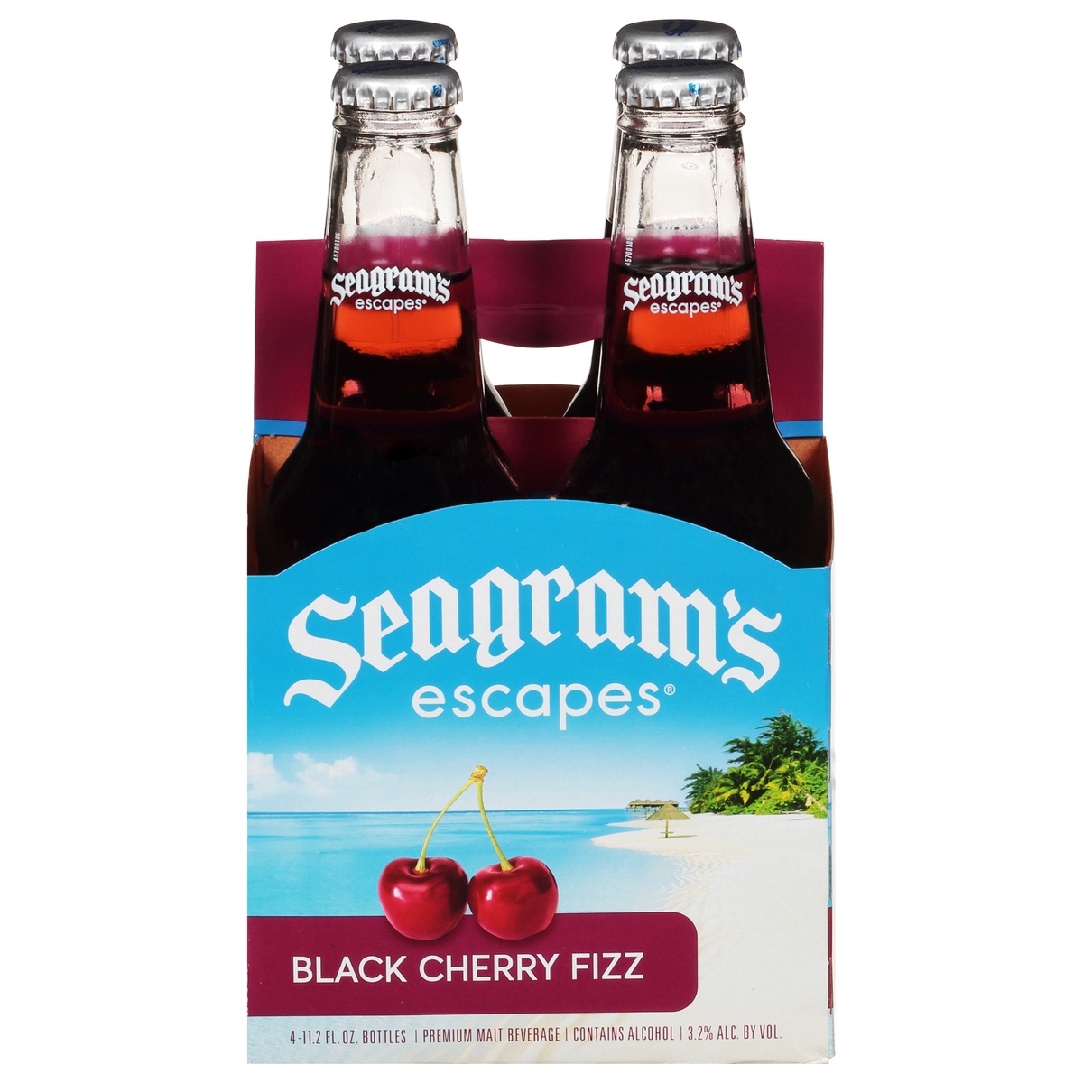 Seagram's Escapes Black Cherry Fizz 4pk/11.2oz 4 ct Shipt
