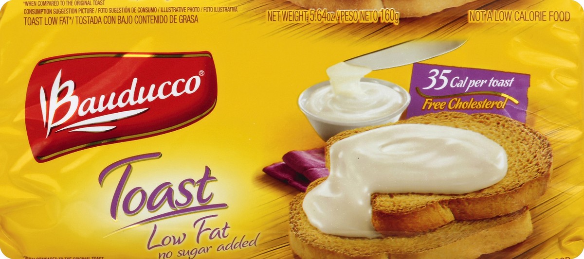 slide 2 of 5, Bauducco Toast, Low Fat, 5.64 oz