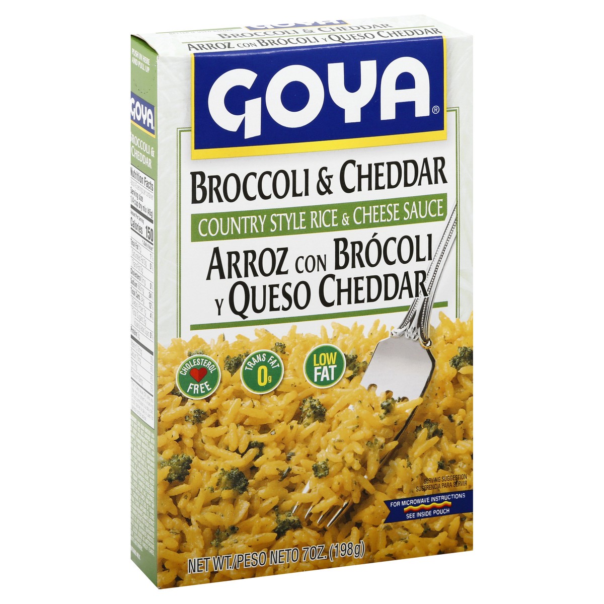 slide 7 of 9, Goya Broccoli & Cheddar Rice / Country Style Rice & Cheese Sauce, 7 oz