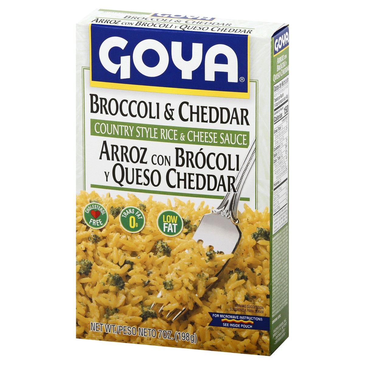 slide 9 of 9, Goya Broccoli & Cheddar Rice / Country Style Rice & Cheese Sauce, 7 oz