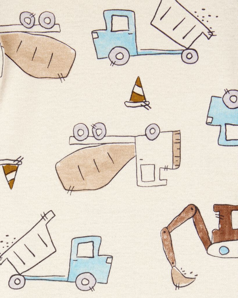 slide 7 of 8, Carter's Carters 5-Pack Construction Short-Sleeve Cotton Bodysuits Multi NB, 1 ct