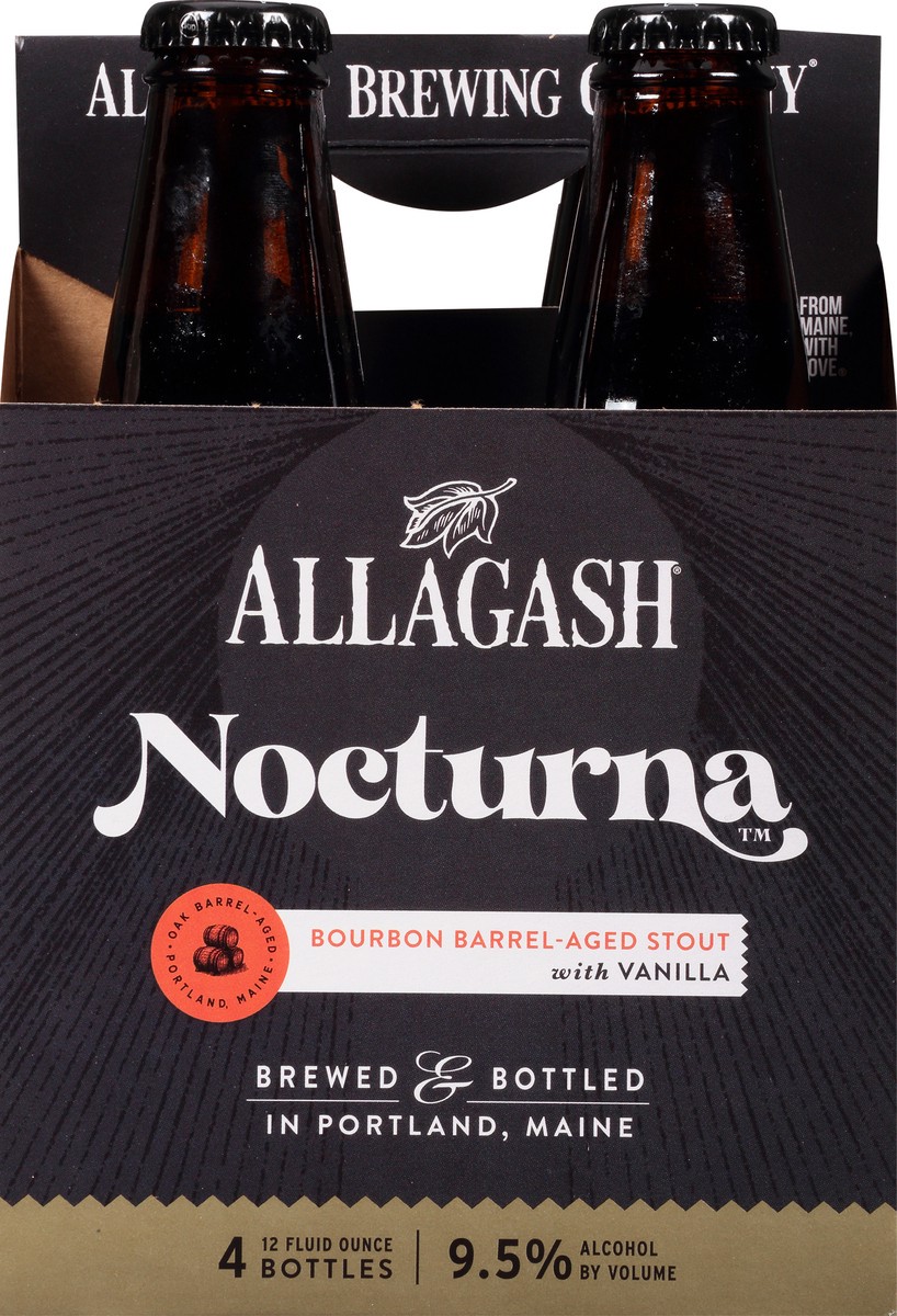 slide 2 of 12, Allagash Nocturna Bourbon Barrel-Aged Stout with Vanilla 12oz 4 Pack Bottles, 48 oz