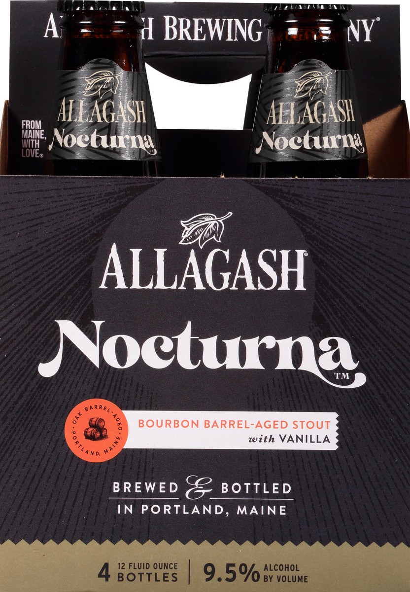 slide 12 of 12, Allagash Nocturna Bourbon Barrel-Aged Stout with Vanilla 12oz 4 Pack Bottles, 48 oz