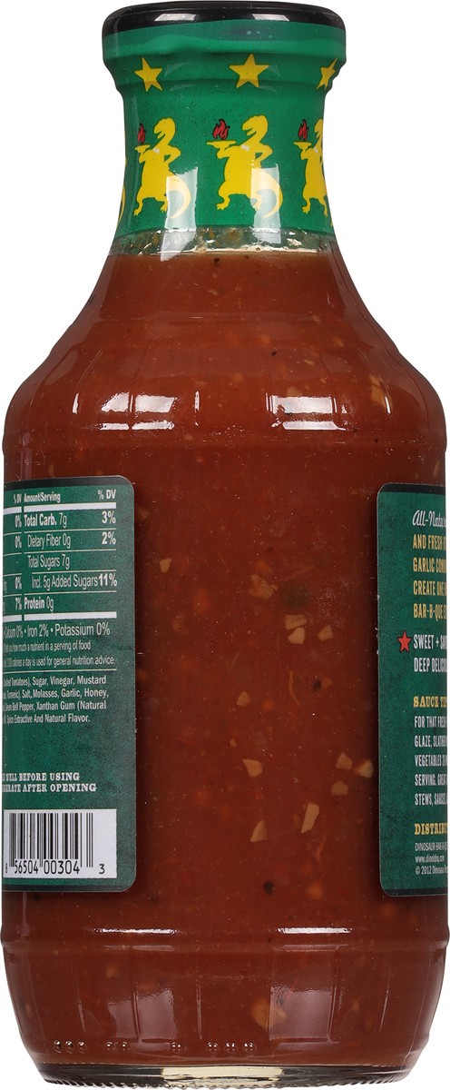 slide 9 of 9, Dinosaur Bar-B-Que Roasted Garlic Honey Sauce 19 oz, 19 oz