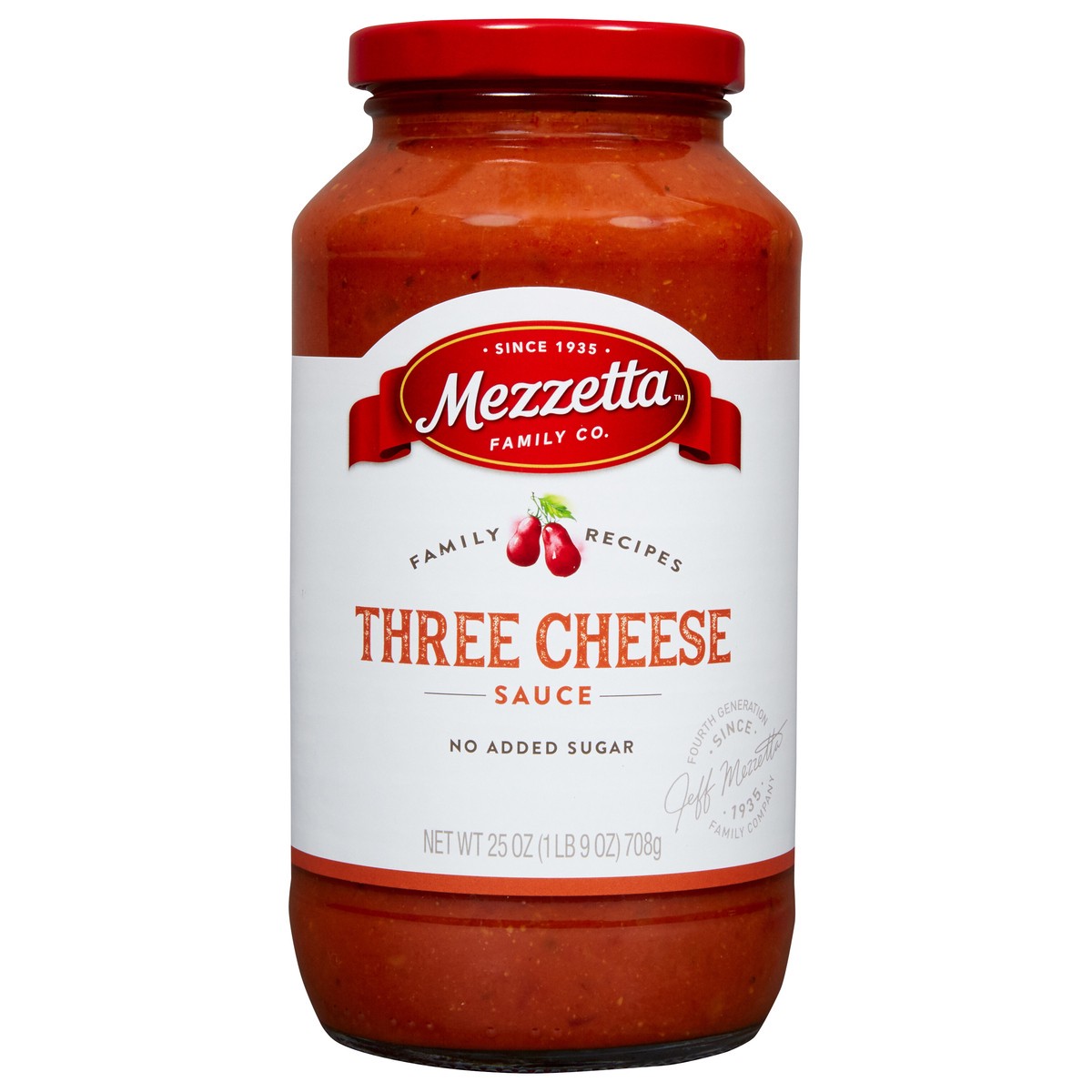 slide 1 of 7, Mezzetta Family Recipes Three Cheese Sauce- 25 oz, 25 oz