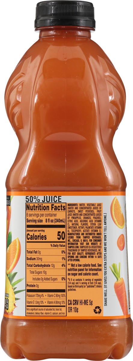 slide 6 of 14, Tampico Paired Up Carrot On Fruit & Veggie Juice Drink - 48 fl oz, 48 fl oz