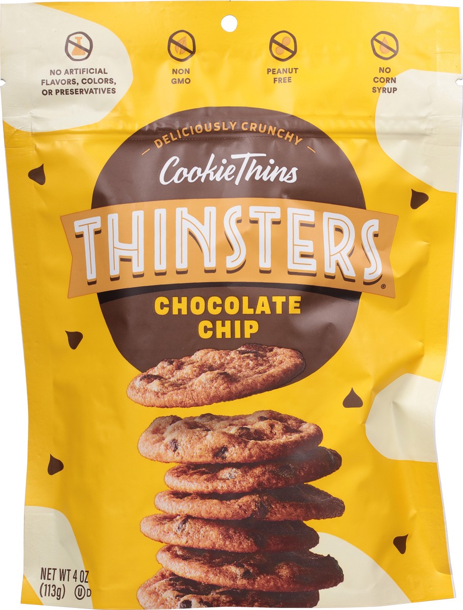 slide 7 of 13, Thinsters Chocolate Chip Cookie Thins 4 oz, 4 oz