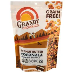 Grandy Organics Coconola Grain-Free Peanut Butter Granola 9 oz