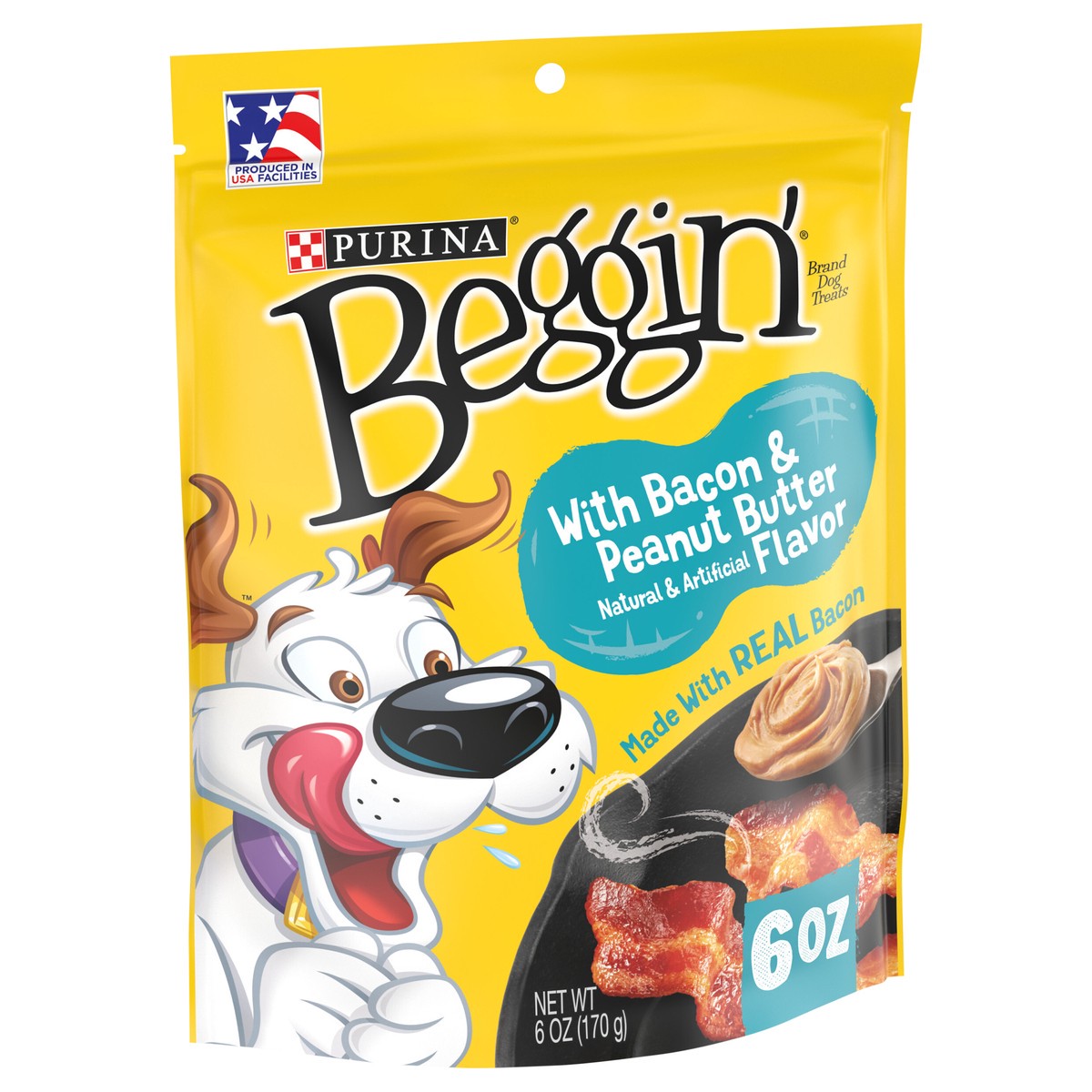 slide 3 of 9, Beggin' Purina Beggin' Strips With Real Meat Dog Treats, With Bacon and Peanut Butter Flavor, 6 oz