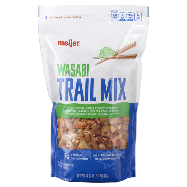 slide 1 of 1, Meijer Wasabi Trail Mix, 17 oz