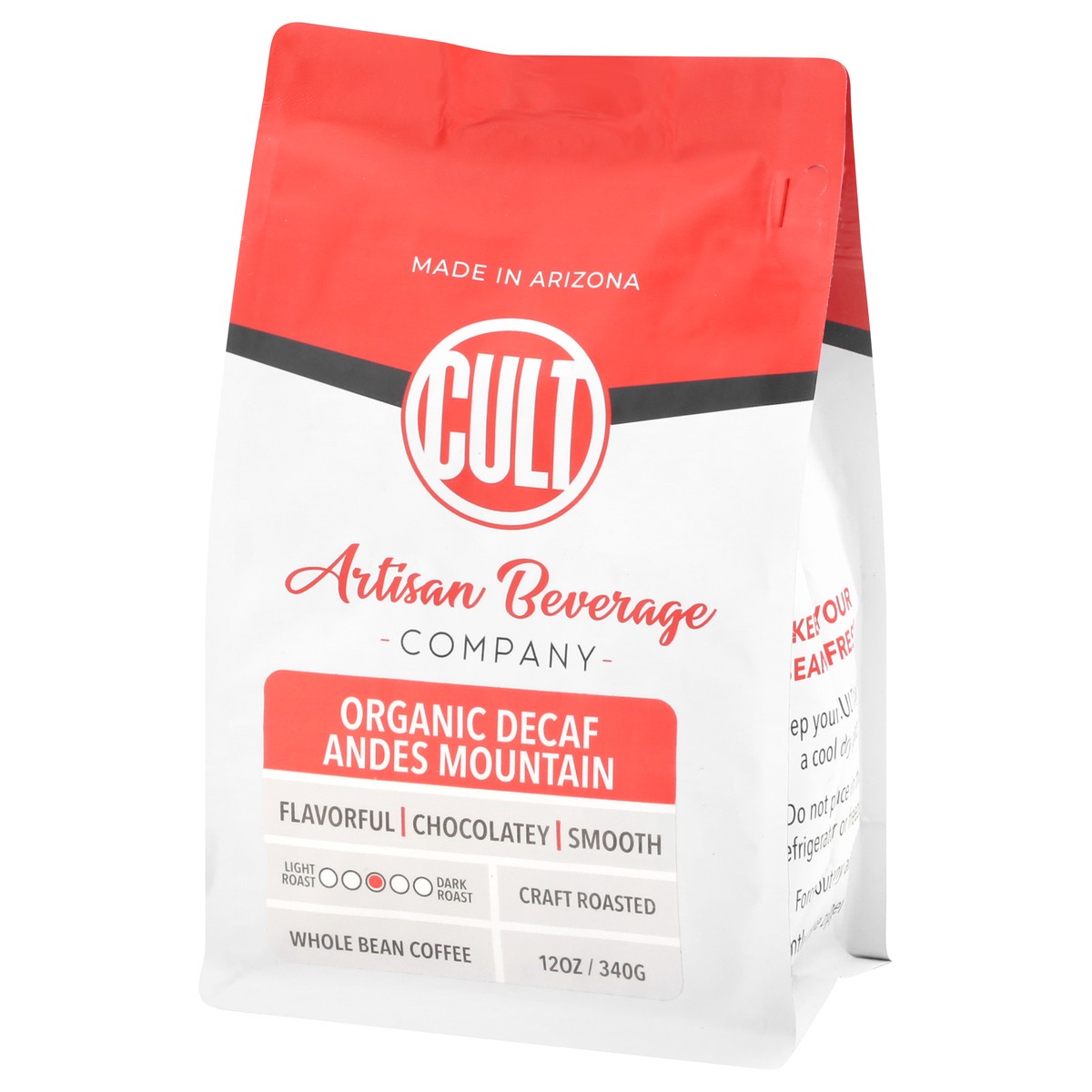 slide 4 of 9, Cult Decaf Organic Andes Mountain Whole Bean Coffee - 12 oz, 12 oz