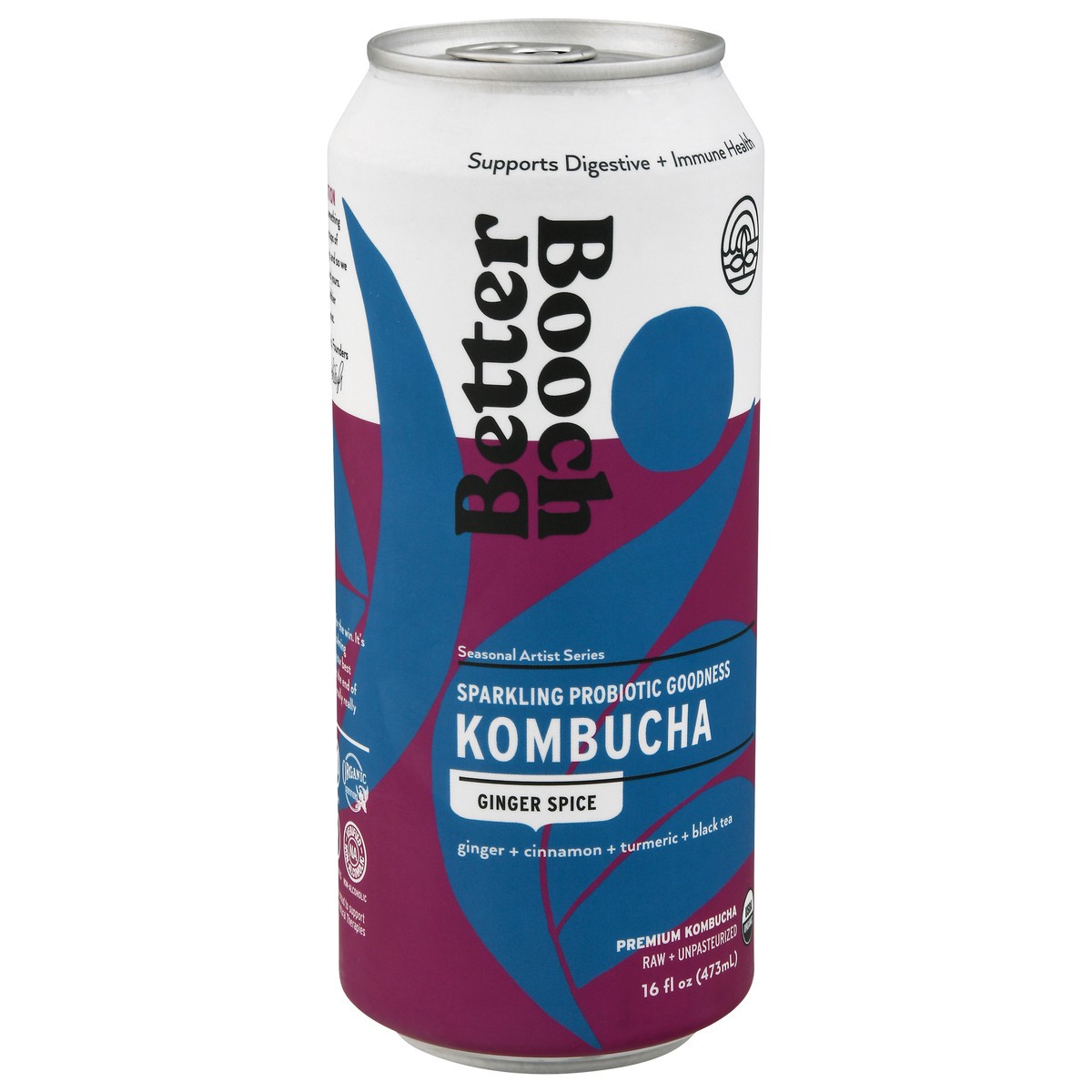 slide 2 of 9, Better Booch Premium Ginger Spice Kombucha 16 fl oz, 16 fl oz