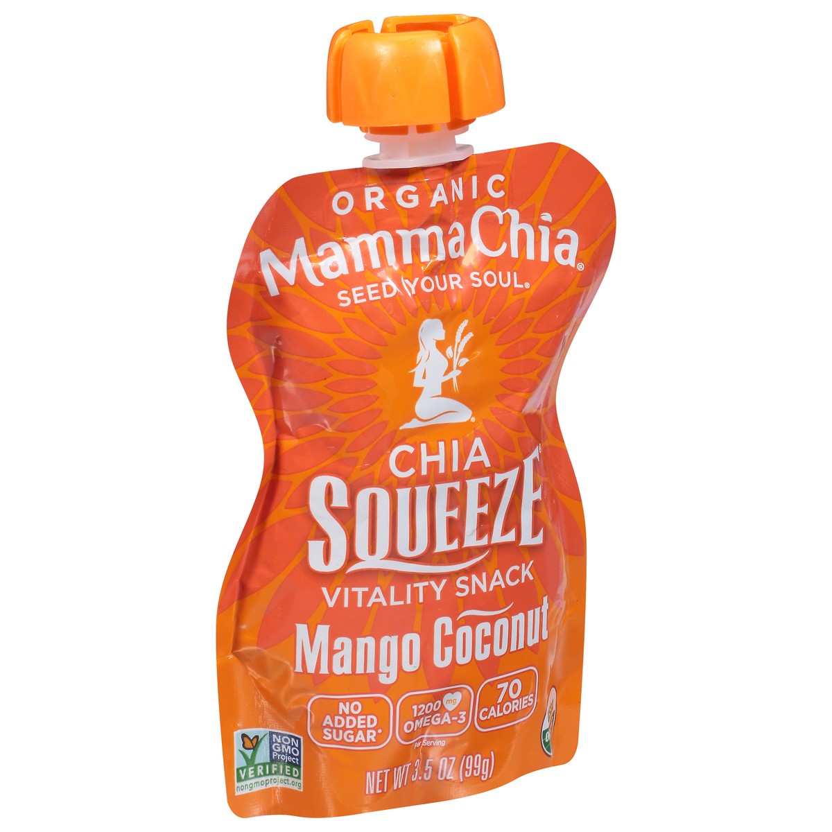 slide 8 of 9, Mamma Chia Squeeze Organic Mango Coconut Vitality Snack 3.5 oz, 3.5 oz