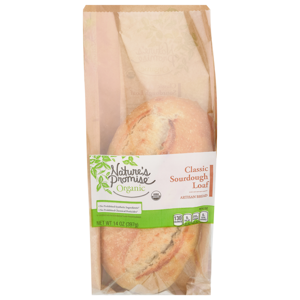 slide 1 of 1, Nature's Promise Organic Classic Sourdough Loaf, 14 oz