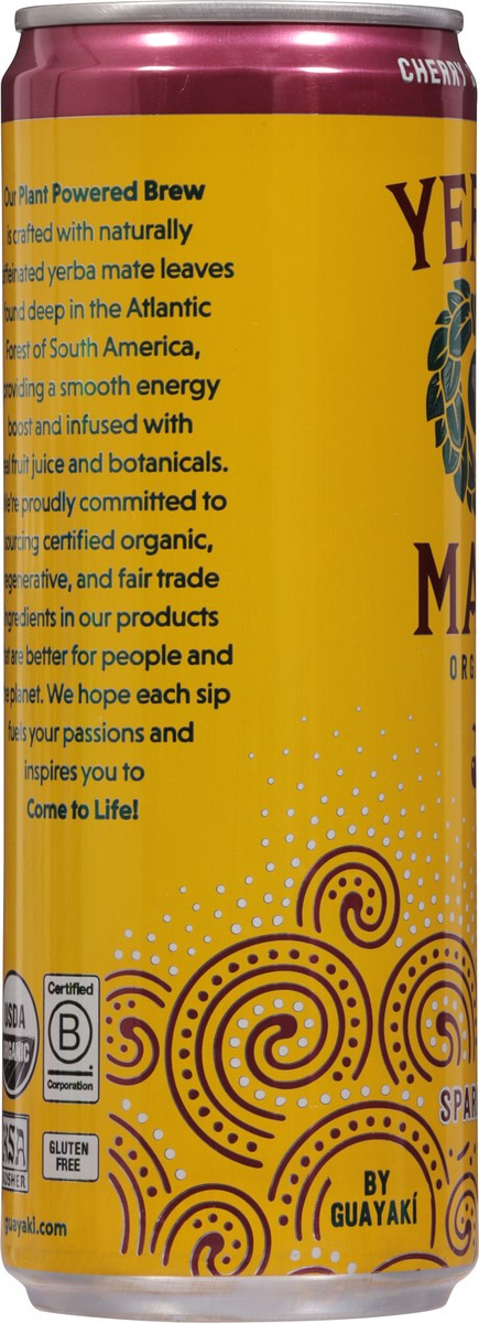 slide 8 of 14, Guayaki Organic Sparkling Cherry Jubilation Yerba Mate 12 fl oz, 12 fl oz