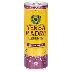 Yerba Madre Organic Sparkling Cherry Berry Yerba Mate 12 fl oz