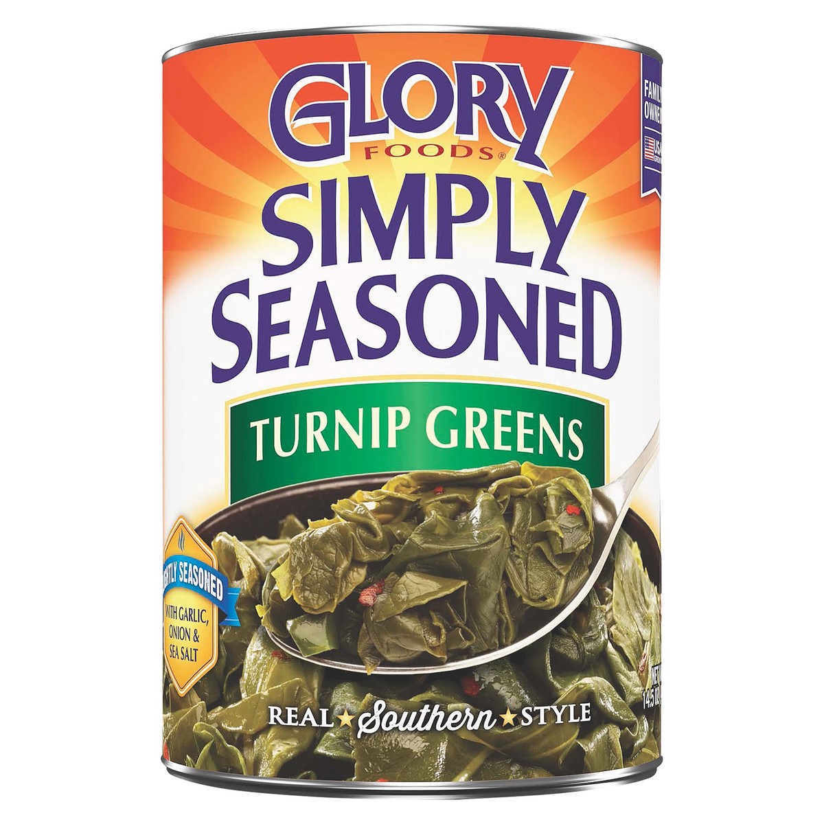 slide 1 of 5, Glory Foods Simply Seasoned Turnip Greens 14.5 oz, 14.5 oz