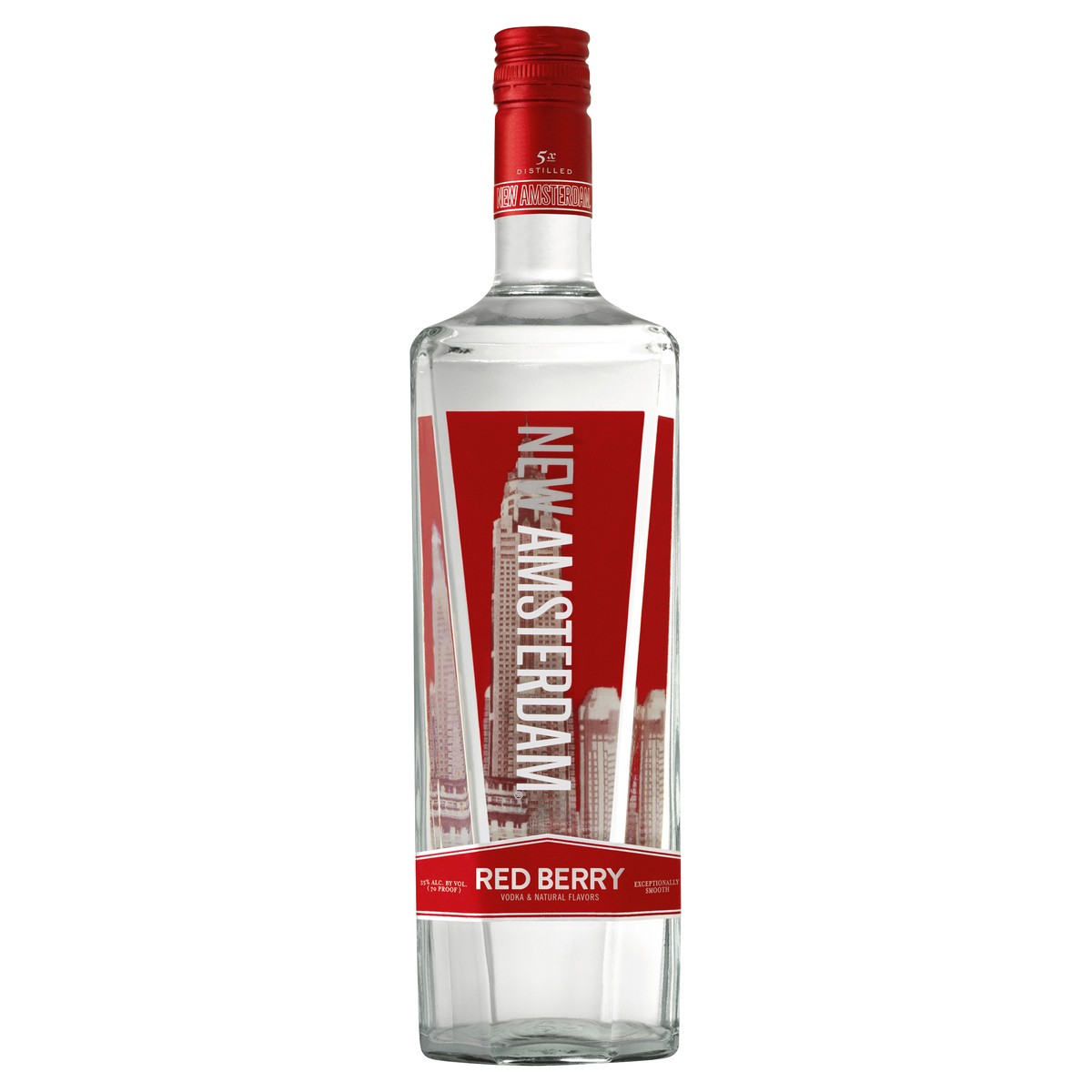 slide 1 of 2, New Amsterdam Berry Flavored Vodka, 1000 ml