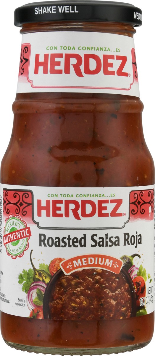 slide 6 of 13, Herdez Medium Roasted Salsa Roja 15.7 oz Jar, 15.7 oz