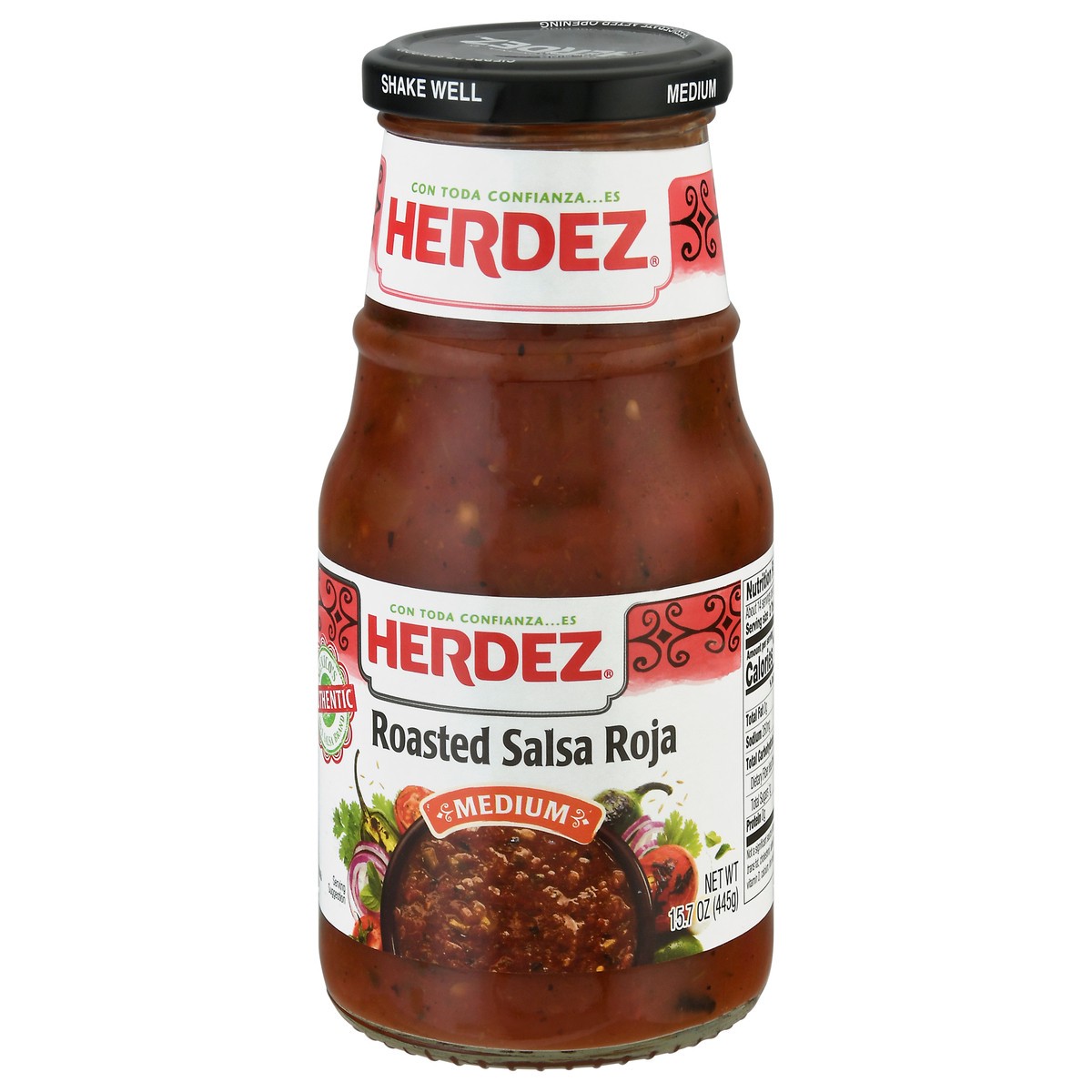 slide 8 of 13, Herdez Medium Roasted Salsa Roja 15.7 oz Jar, 15.7 oz