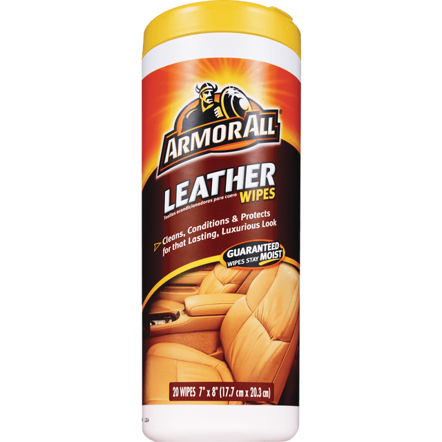 slide 1 of 1, Armor All Leather Wipes, 20 ct