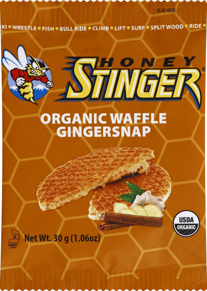 slide 5 of 5, Honey Stinger Gingersnap Waffle, 1 oz