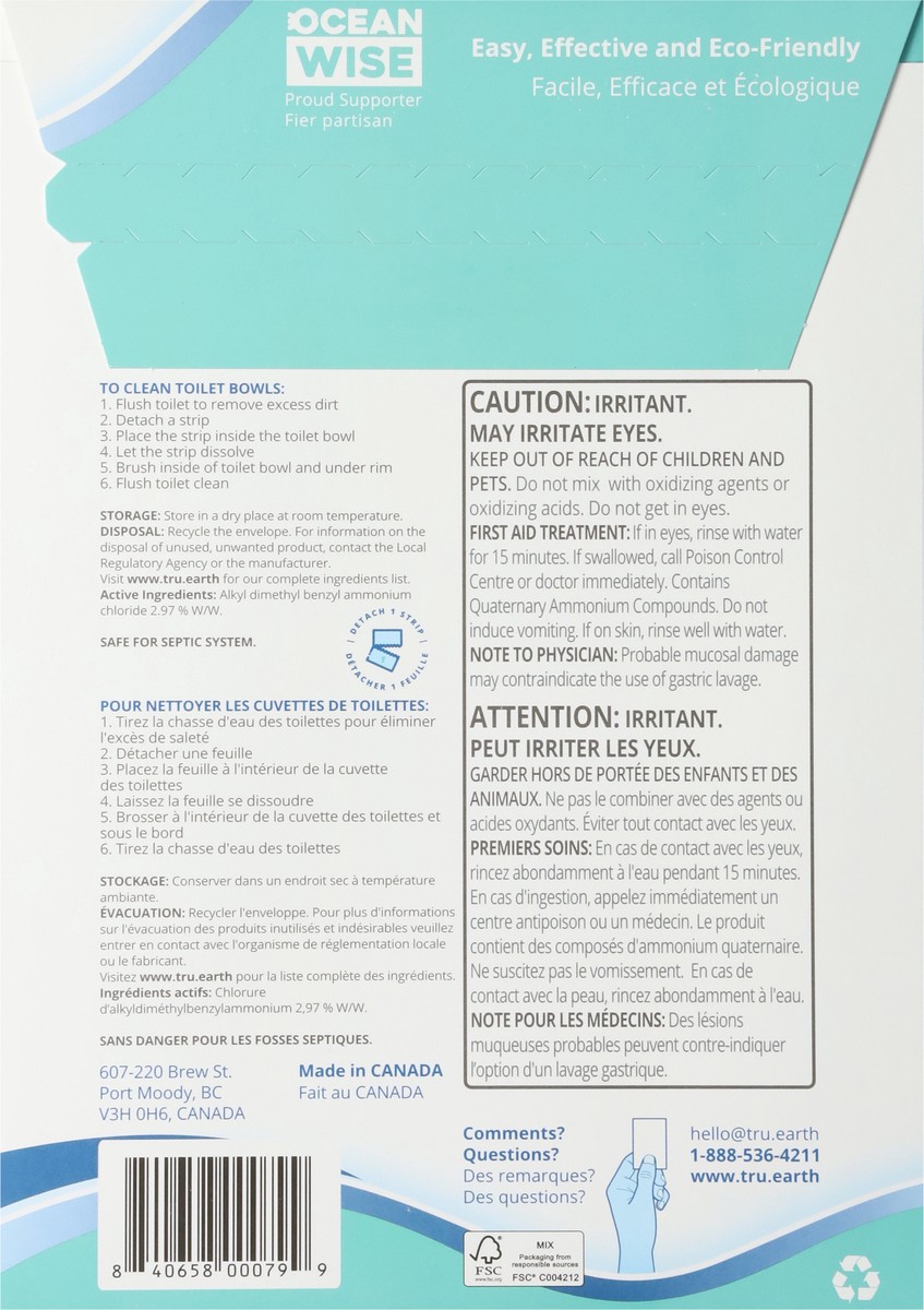 slide 5 of 12, Tru Earth Eco-Strips Toilet Bowl Cleaner 12 ea, 12 ct
