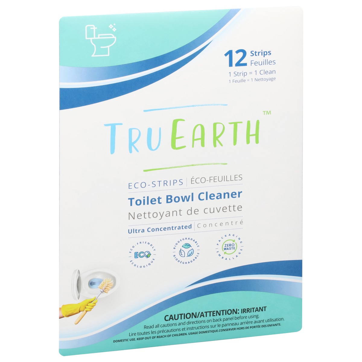 slide 9 of 12, Tru Earth Eco-Strips Toilet Bowl Cleaner 12 ea, 12 ct
