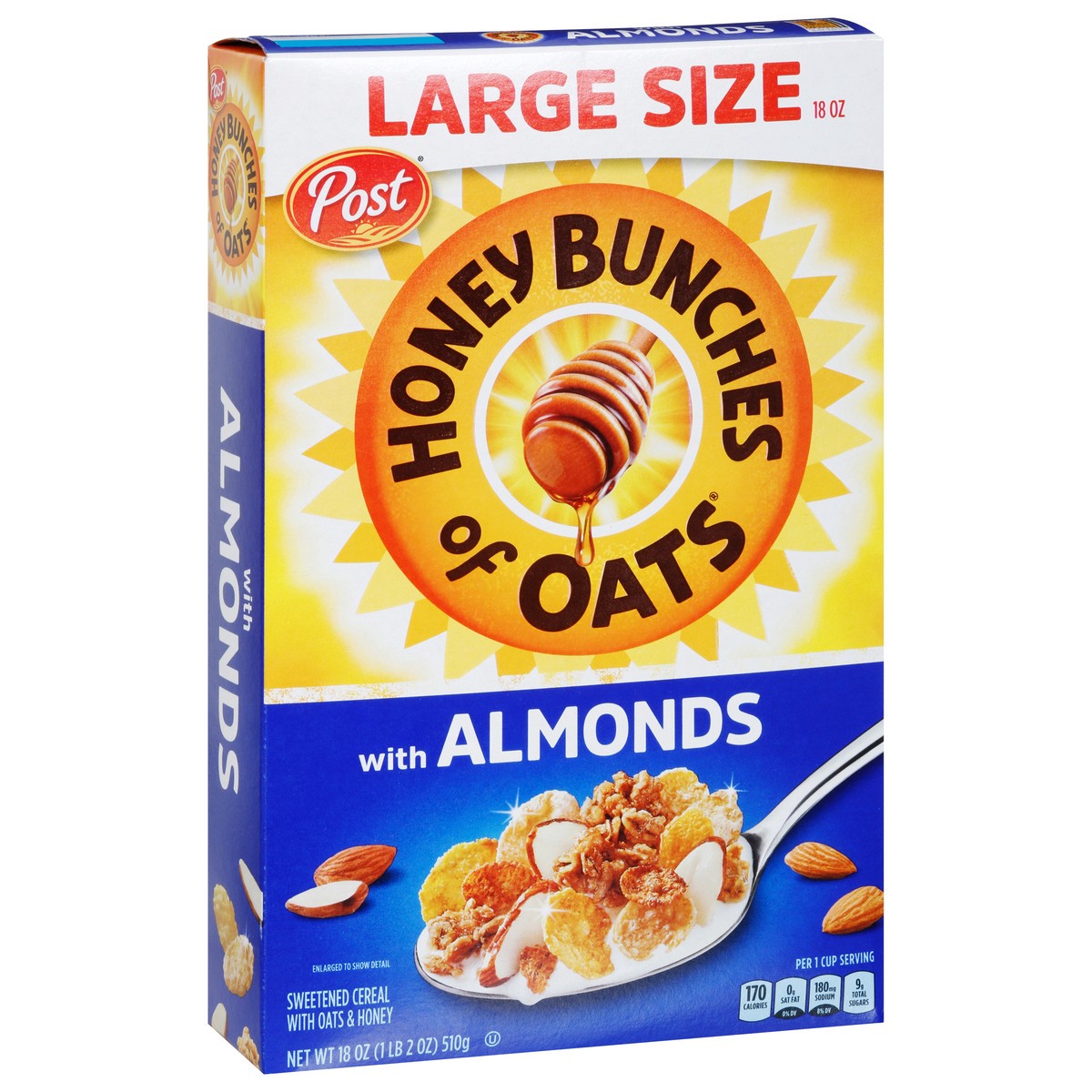 slide 4 of 9, 1/18 Post Hbo Almond Fam Size, 18 oz