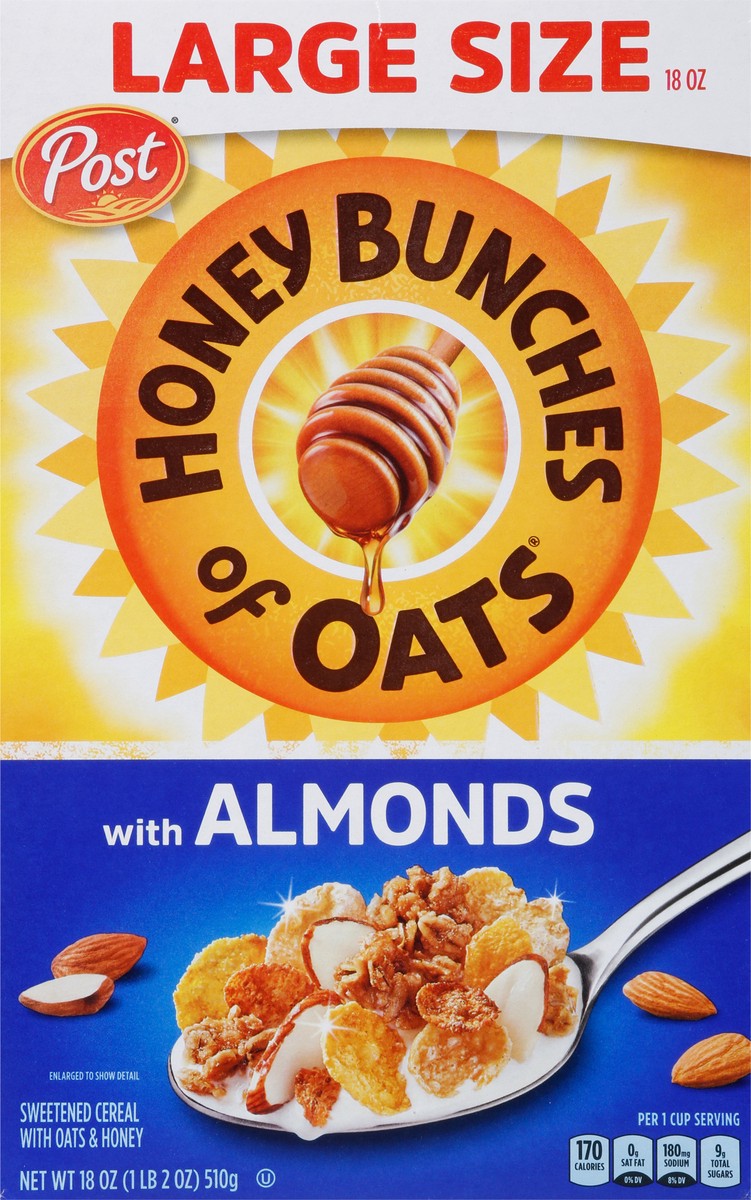 slide 7 of 9, 1/18 Post Hbo Almond Fam Size, 18 oz