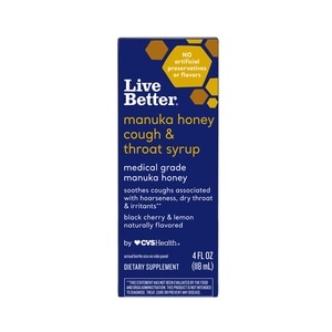 slide 1 of 1, Live Better Throat & Chest Syrup, 4 Oz, 4 oz