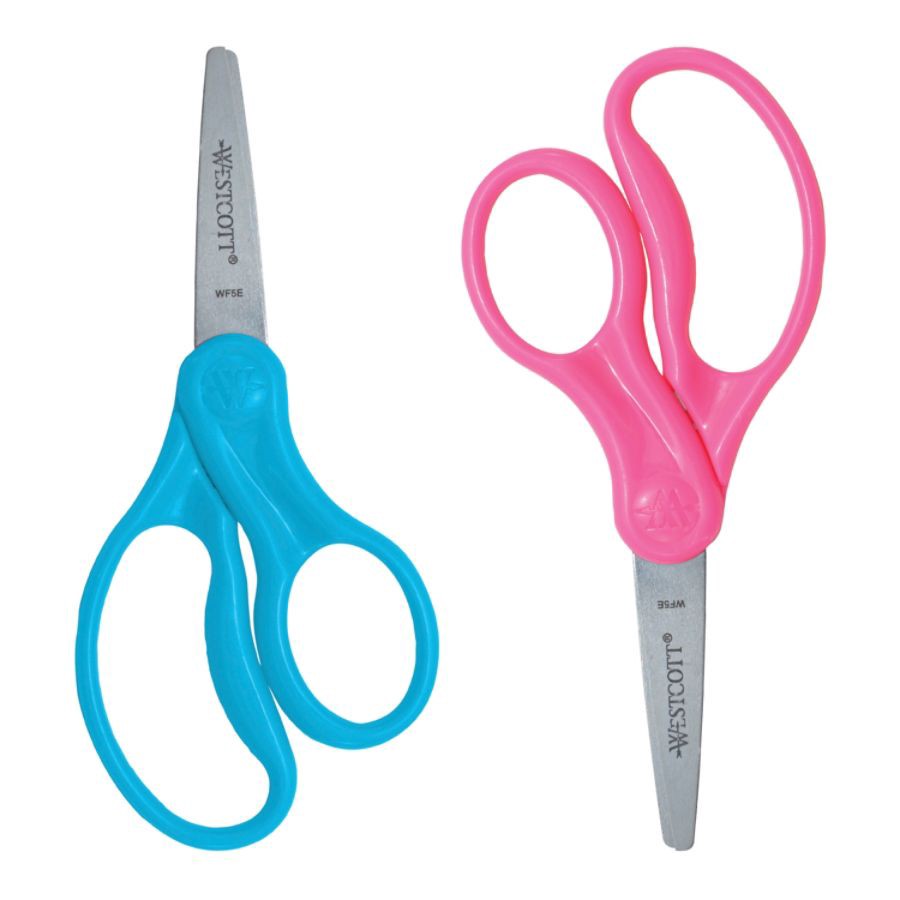 slide 3 of 5, Westcott Hard Handle Blunt Kids Value Scissors, Assorted Colors, 2 ct