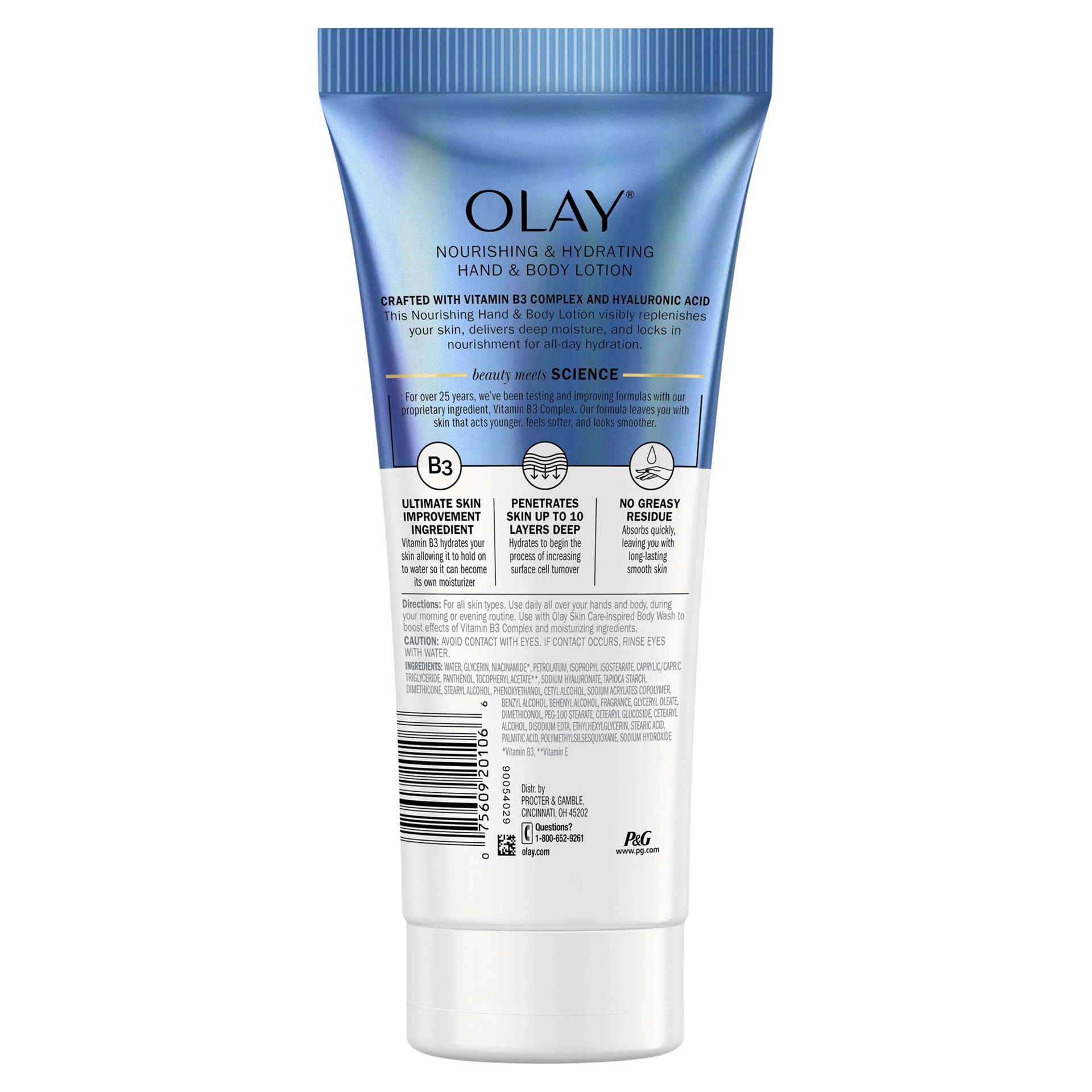 slide 21 of 25, Olay Nourishing & Hydrating Hand and Body Lotion with Hyaluronic Acid, 6 fl oz