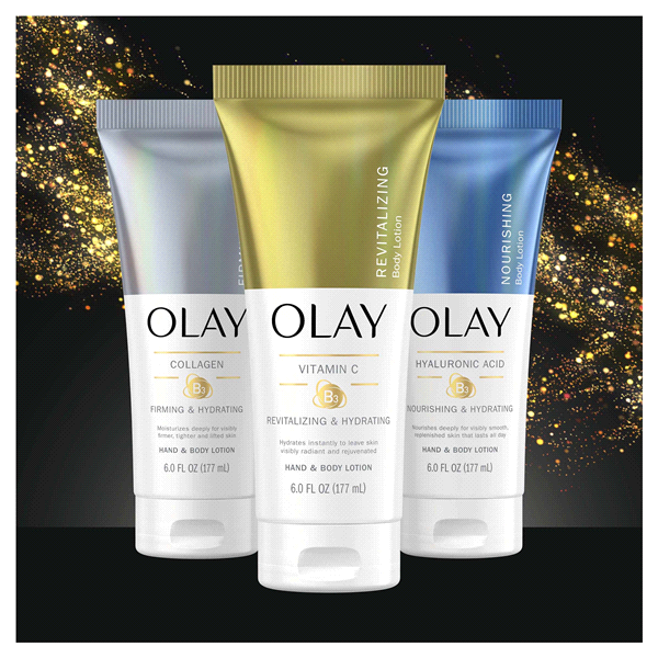 slide 24 of 25, Olay Nourishing & Hydrating Hand and Body Lotion with Hyaluronic Acid, 6 fl oz