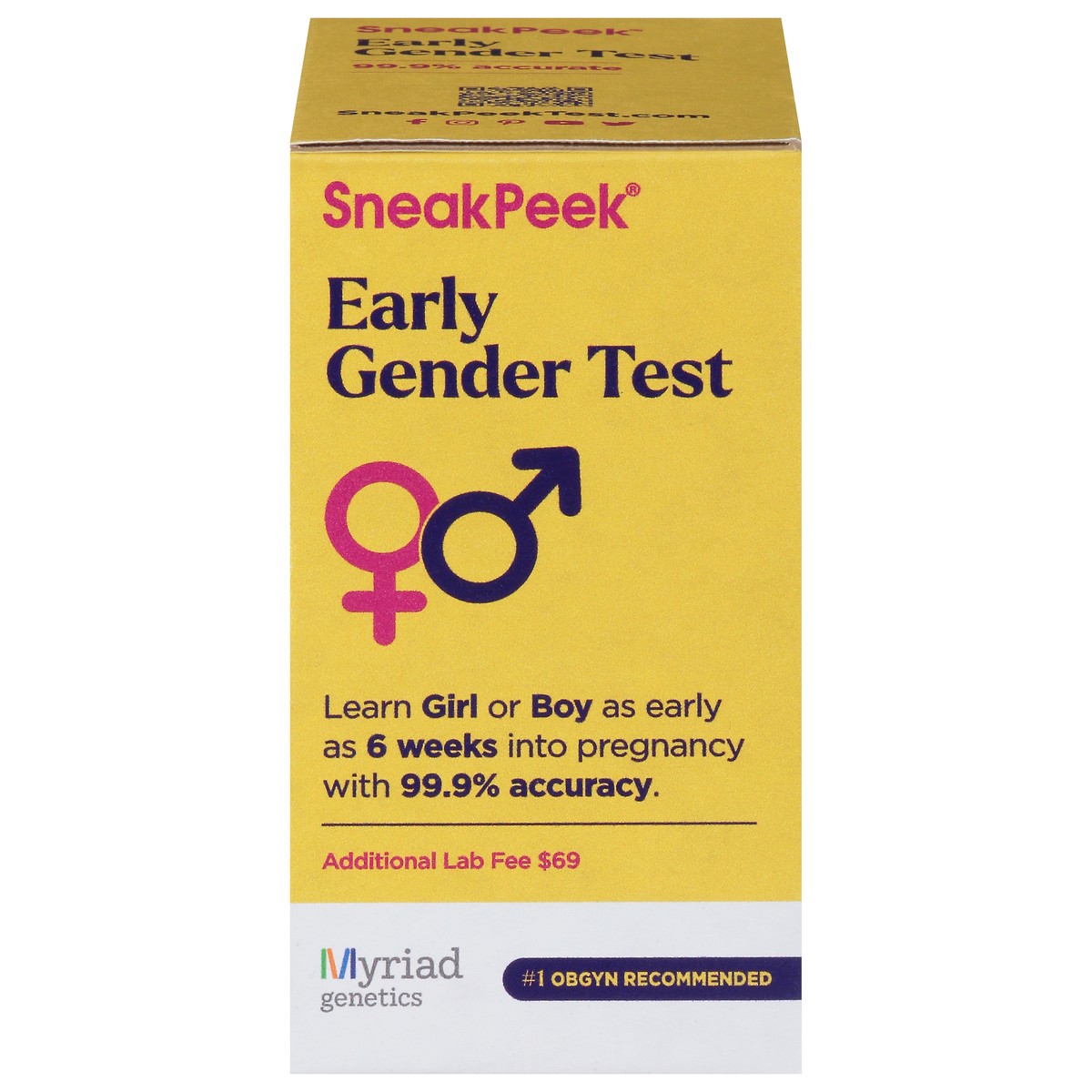 slide 1 of 9, SneakPeek Unisex Early Gender Test - 1 Kit, 1 ct