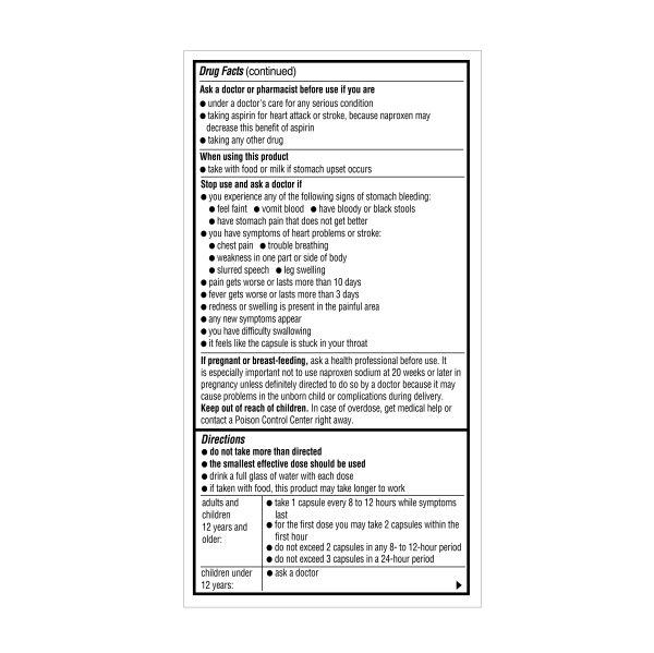 slide 13 of 13, Meijer Naproxen Sodium Liquid Gels, 80 ct