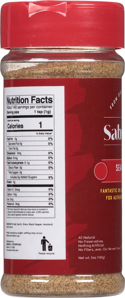 slide 10 of 11, Sabrinelli's Seafood Style Seasoning 5 oz, 5 oz