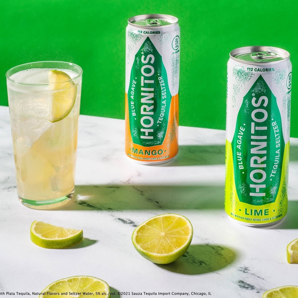 slide 2 of 6, Hornitos Lime Tequila Seltzer - 4pk/12 fl oz Cans, 355 ml