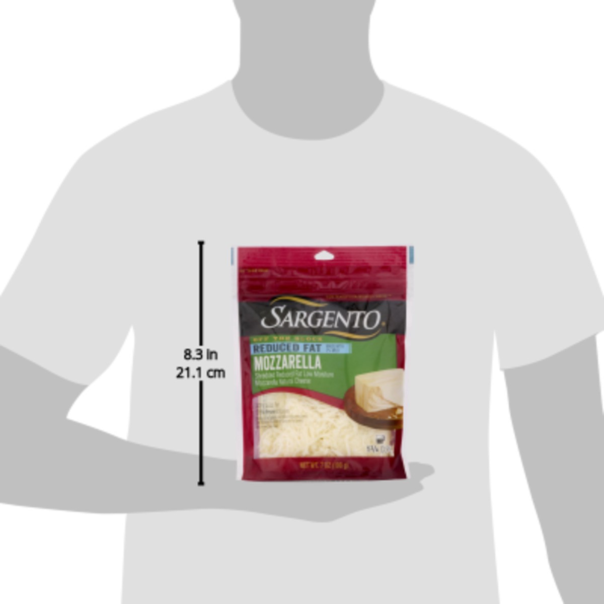 slide 2 of 9, Sargento Shredded Reduced Fat Mozzarella Natural Cheese, 7 oz., 7 oz