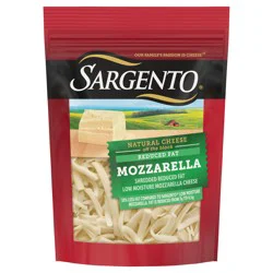 Sargento Shredded Reduced Fat Mozzarella Natural Cheese, 7 oz.