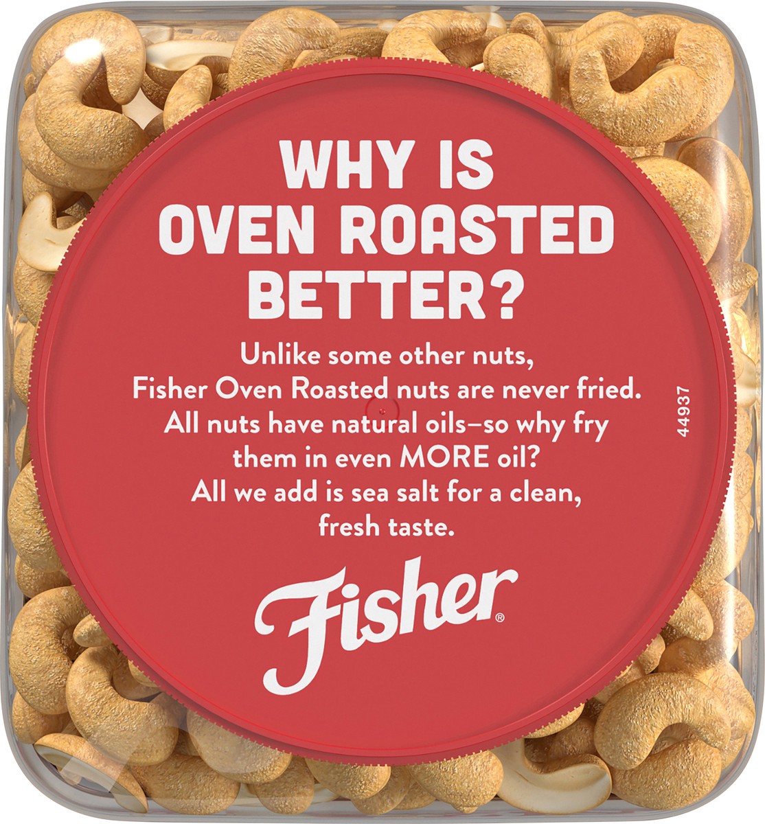 slide 9 of 9, Fisher Oven Roasted Whole Cashews, 24 oz