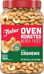 Fisher Oven Roasted Whole Cashews