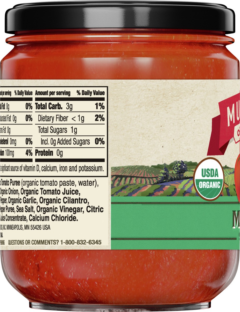 slide 8 of 14, Muir Glen USDA Certified Organic Mild Salsa, 16 ounces, 16 oz